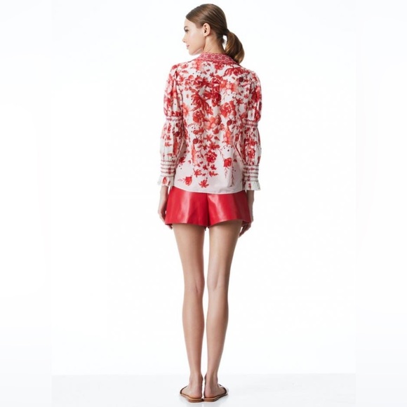 COSIMA FLORAL BUTTON DOWN BLOUSE - Picture 3 of 6